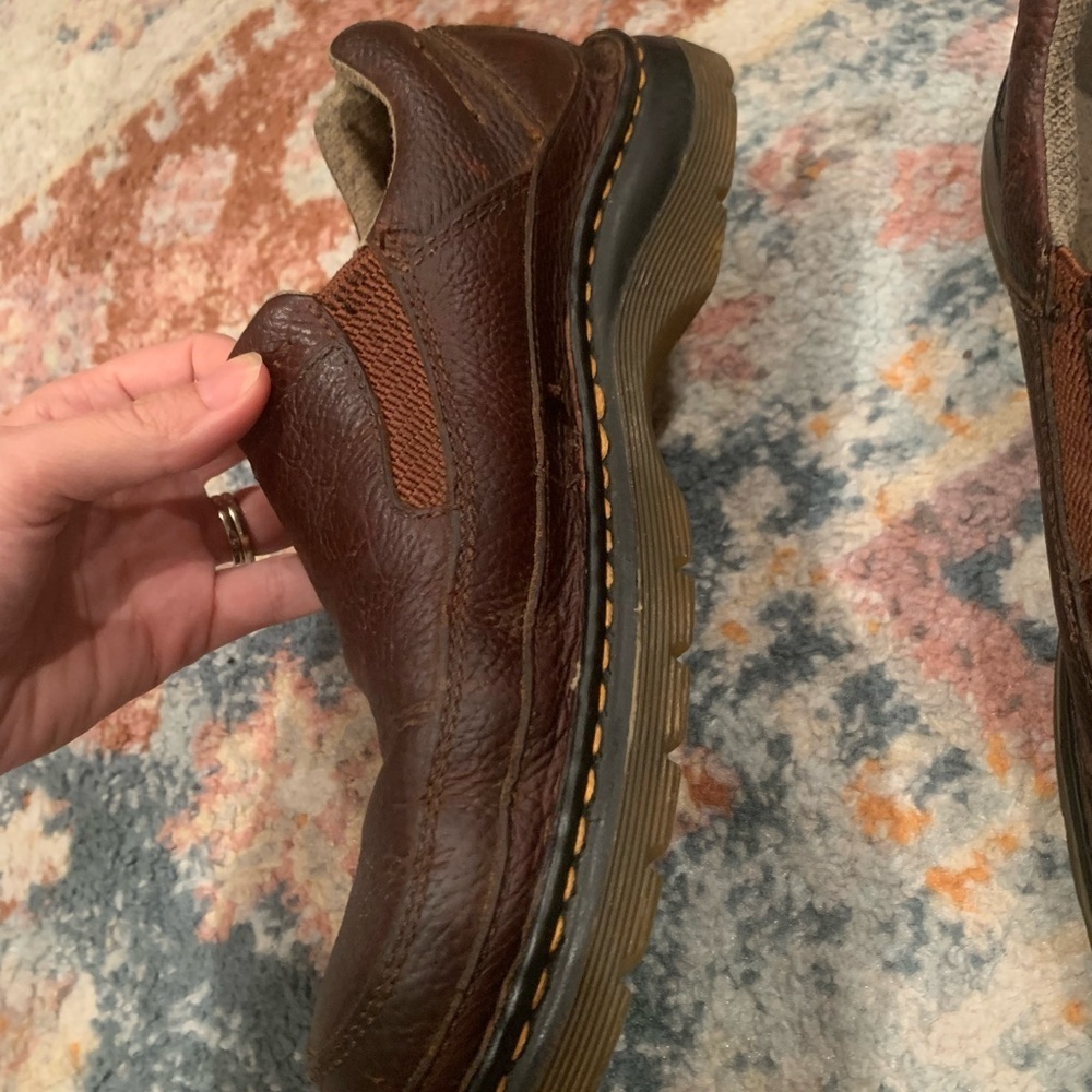 Doc Martens Brown Leather Orson Slip On Loafers Size 9 Men’s Vintage - Picture 3 of 8